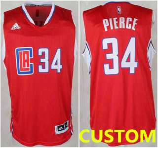 Los Angeles Clippers Custom Revolution 30 Swingman 2015 New Red Jersey->customized nba jersey->Custom Jersey